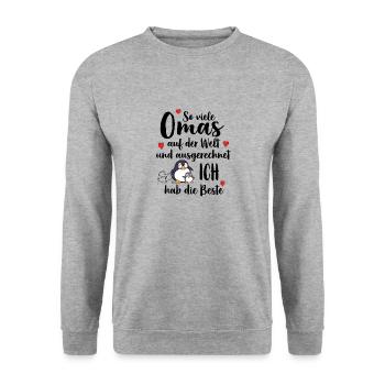 Best granny so many grannies I've got the best - Unisex Sweatshirt - salt & pepper - Front - Alina (178cm) & Michal (187cm)