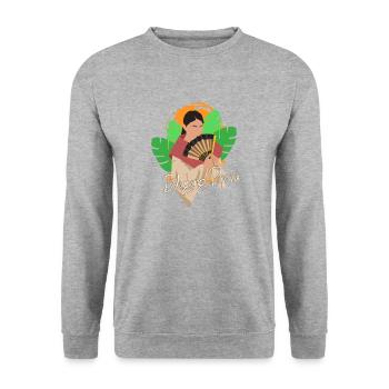 Philippines Drapeau philippin Philippines I Cadeau - Sweat-shirt Unisexe - gris chiné - Devant - Alina (178cm) & Michal (187cm)