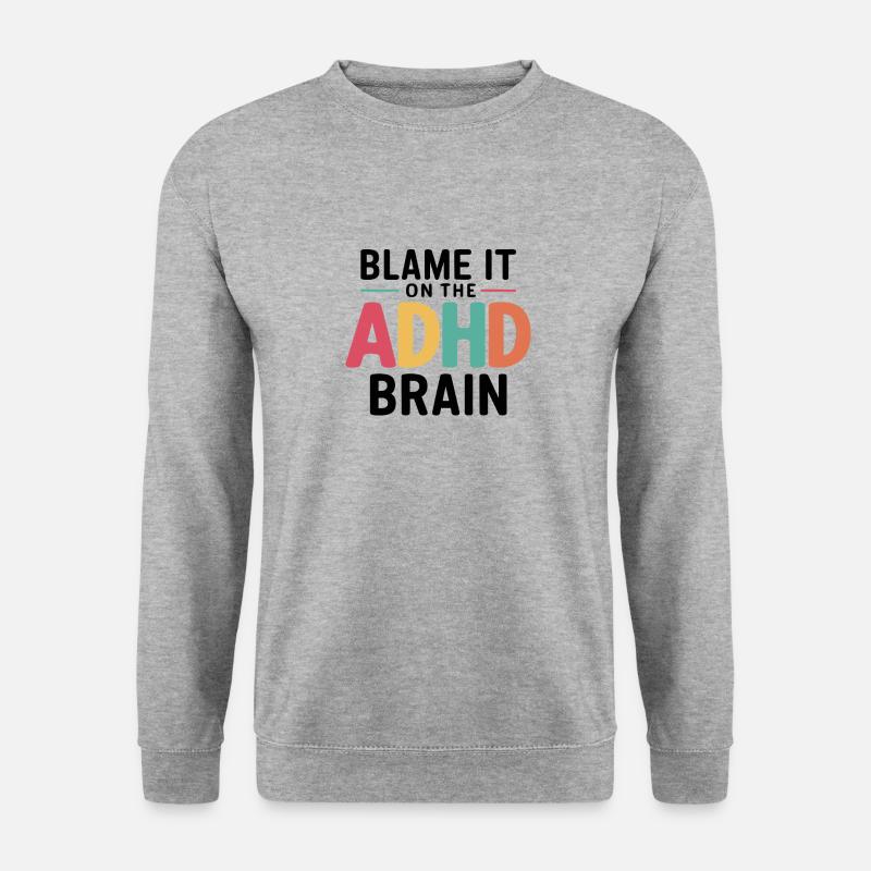 Neurodiversity Neurodiverse Hyperactivity ADHD - Unisex Sweatshirt - salt & pepper