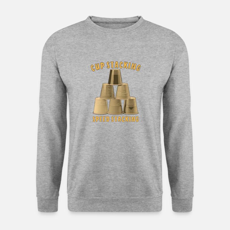 CUP STACKING SPEED STACKING - Unisex Sweatshirt - salt & pepper