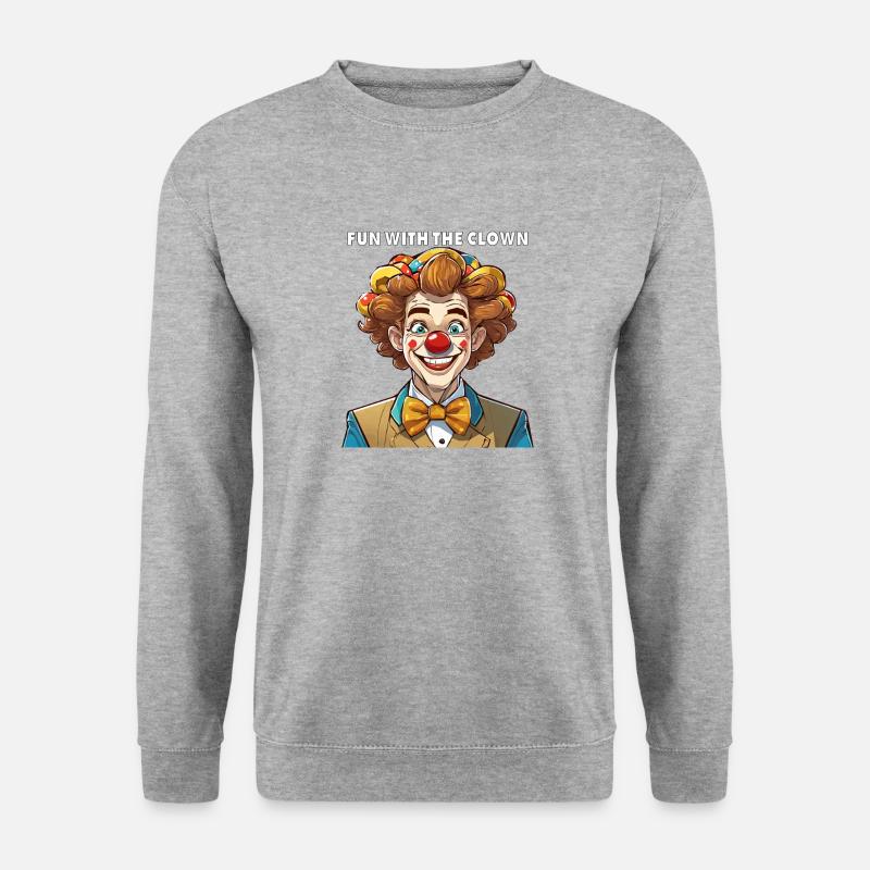 FUN WITH THE CLOWN - Unisex Sweatshirt - salt & pepper