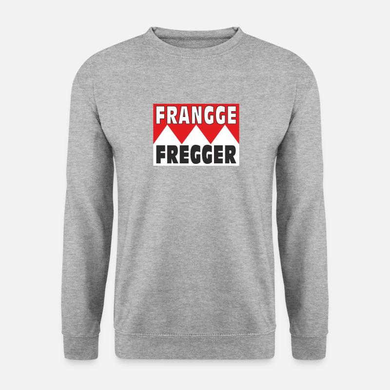 FRANGGE FREGGER - Unisex Pullover - Weißgrau meliert