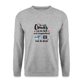 Best granny so many grannies I've got the best - Unisex Sweatshirt - salt & pepper - Front - Alina (178cm) & Michal (187cm)