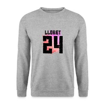 Lloret De Mar 24 Trikot 2024 Bunt - Unisex Pullover - Weißgrau meliert - Vorne - Alina (178cm) & Michal (187cm)