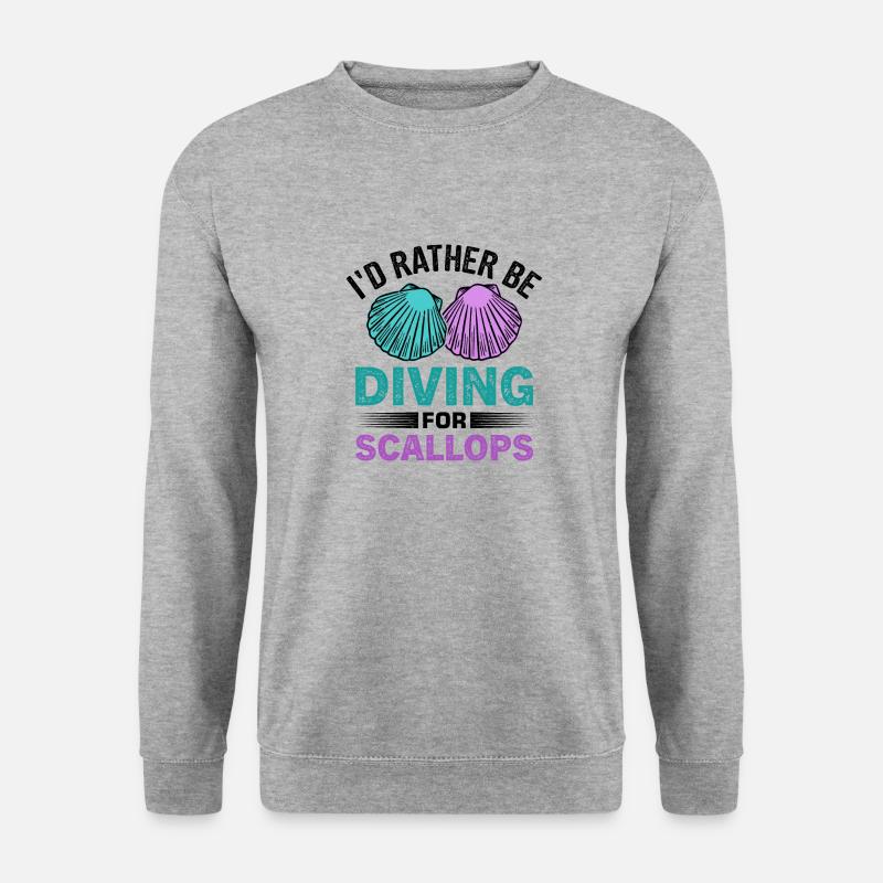 Seashell Shell Collector Scallop - Unisex Sweatshirt - salt & pepper