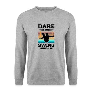 Wrestling Design for Ring Gymnasts - Unisex Sweatshirt - salt & pepper - Front - Alina (178cm) & Michal (187cm)