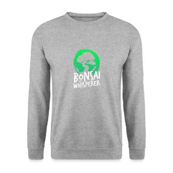 Chuchoteur de bonsaï - Sweat-shirt Unisexe - gris chiné - Devant - Alina (178cm) & Michal (187cm)