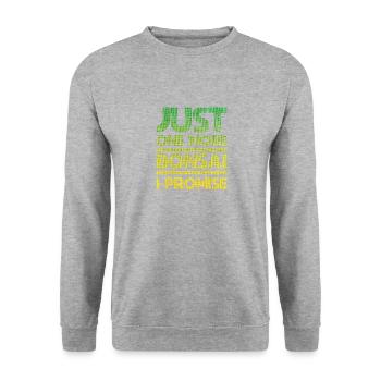 Juste un bonsaï de plus, je vous le promets - Sweat-shirt Unisexe - gris chiné - Devant - Alina (178cm) & Michal (187cm)
