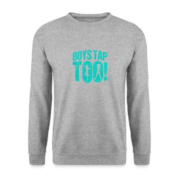 Boy Tap Too - Unisex Sweatshirt - salt & pepper - Front - Alina (178cm) & Michal (187cm)