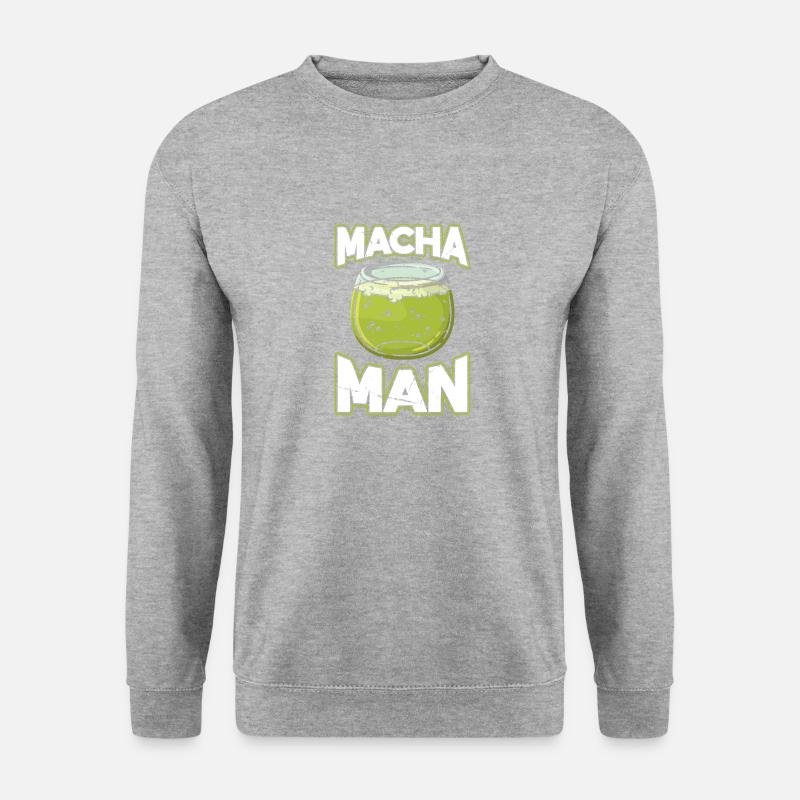 Macha Mann - Unisex Pullover - Weißgrau meliert