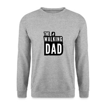 The Walking Dad Father And Daughter - Unisex Sweatshirt - salt & pepper - Front - Alina (178cm) & Michal (187cm)
