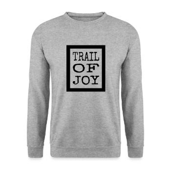 Extreme Biking Quote Ultimate Bliss - Unisex Sweatshirt - salt & pepper - Front - Alina (178cm) & Michal (187cm)