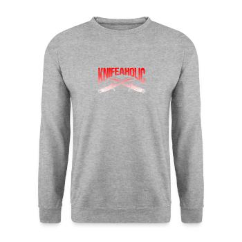 Knifeaholic - Unisex Sweatshirt - salt & pepper - Front - Alina (178cm) & Michal (187cm)