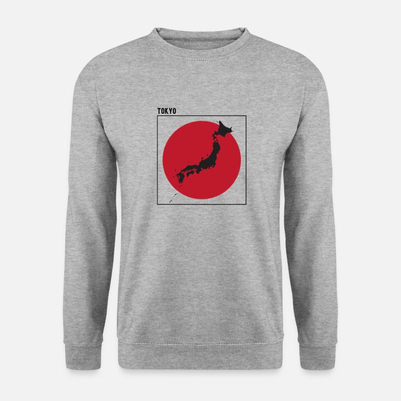 Tokyo Japan - Unisex Pullover - Weißgrau meliert