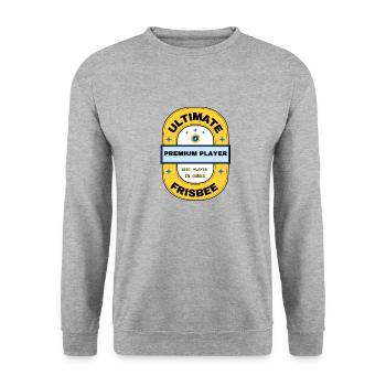 ulti 17B - Unisex Sweatshirt - salt & pepper - Front - Alina (178cm) & Michal (187cm)