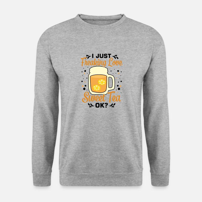 Süßer Tee - Unisex Pullover - Weißgrau meliert