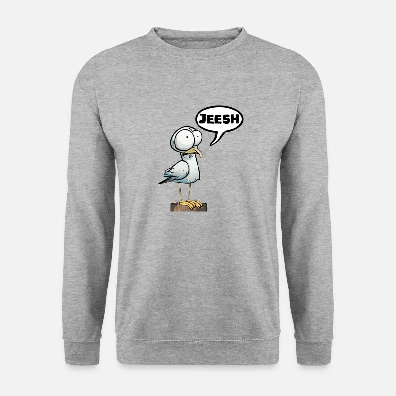Jeesh omg! wow - Unisex Sweatshirt - salt & pepper