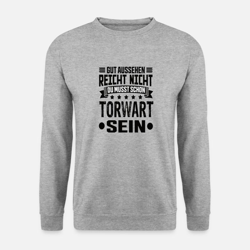 Torwart - Unisex Pullover - Weißgrau meliert