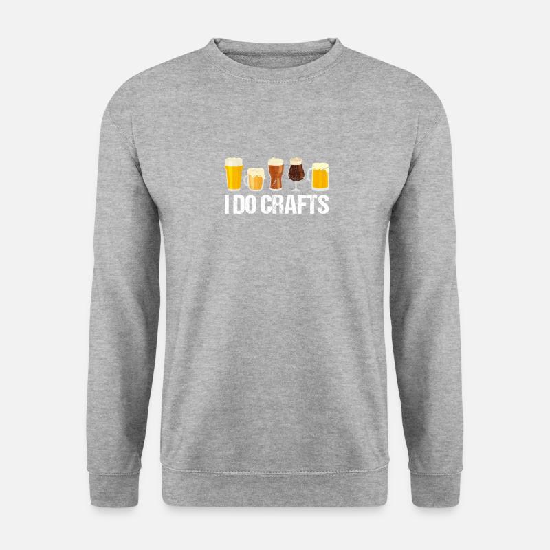 Ich Mache Kunsthandwerk - Unisex Pullover - Weißgrau meliert