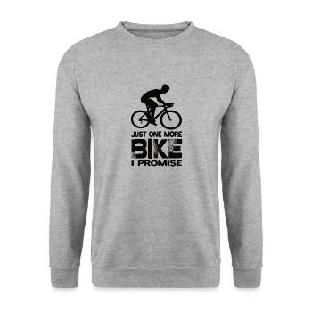 Juste un vélo de plus que je promets vélo de route - Sweat-shirt Unisexe - gris chiné - Devant - Alina (178cm) & Michal (187cm)