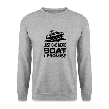 Juste un bateau de plus que je promets bateau yacht bateau à moteur - Sweat-shirt Unisexe - gris chiné - Devant - Alina (178cm) & Michal (187cm)