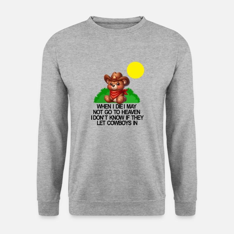 Vaker Bär - Unisex Pullover - Weißgrau meliert