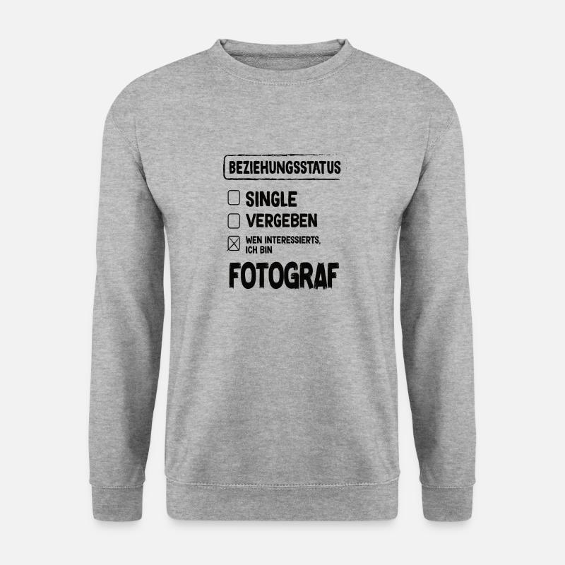 Statut relationnel du photographe - Sweat-shirt Unisexe - gris chiné