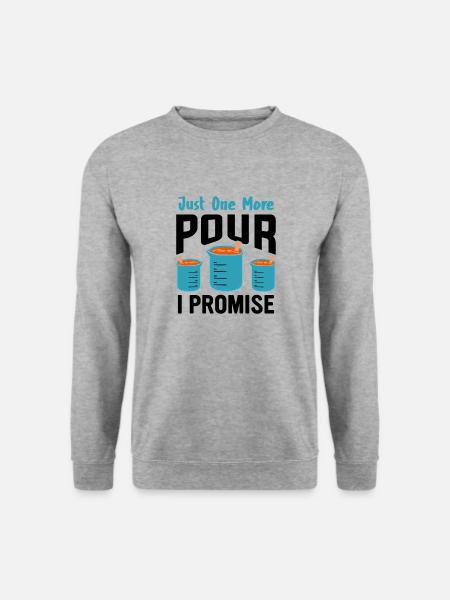 Funny epoxy resin saying - Unisex Sweatshirt - salt & pepper