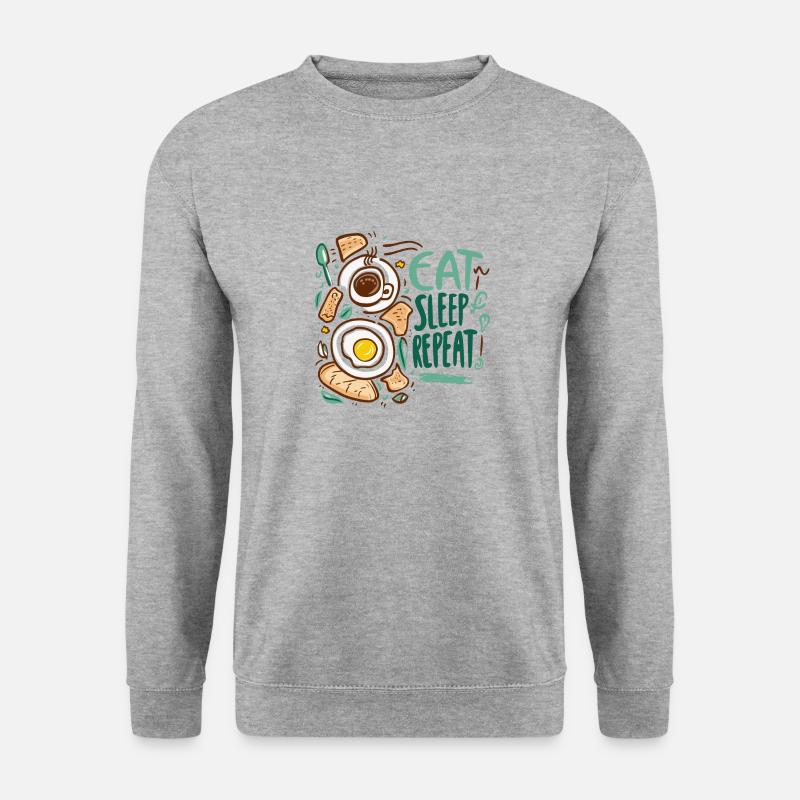 EAT SLEEP REPEAT - Unisex Sweatshirt - salt & pepper