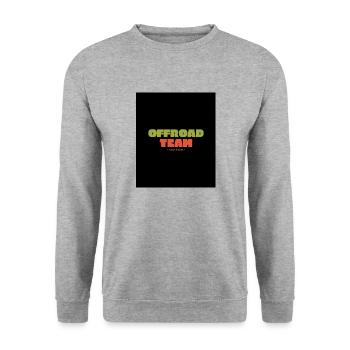 Offroad Team Matsch Geröll - Unisex Pullover - Weißgrau meliert - Vorne - Alina (178cm) & Michal (187cm)