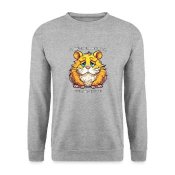 I WASN'T THAT TIRED LAST NIGHT - Unisex Sweatshirt - salt & pepper - Front - Alina (178cm) & Michal (187cm)