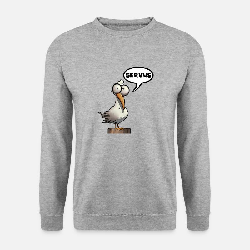 Seagull Servus Servus Memes ! - Unisex Sweatshirt - salt & pepper