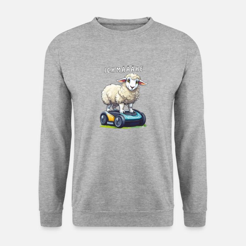 SHEEP ROBOTIC LAWNMOWER I MÄÄÄHE - Unisex Sweatshirt - salt & pepper