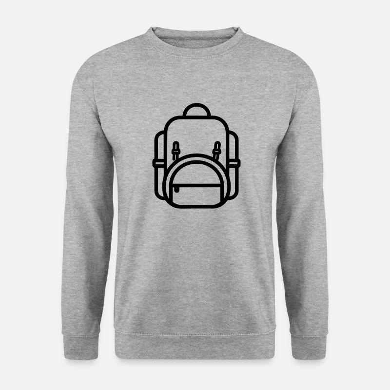 Rucksack - Unisex Pullover - Weißgrau meliert