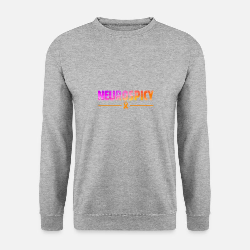 Neurodiversité Neurodiverse Autisme TDAH - Sweat-shirt Unisexe - gris chiné
