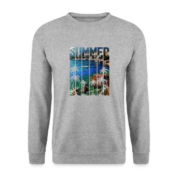 Croatie Croatie Hrvatska voyage été opatija - Sweat-shirt Unisexe - gris chiné - Devant - Alina (178cm) & Michal (187cm)