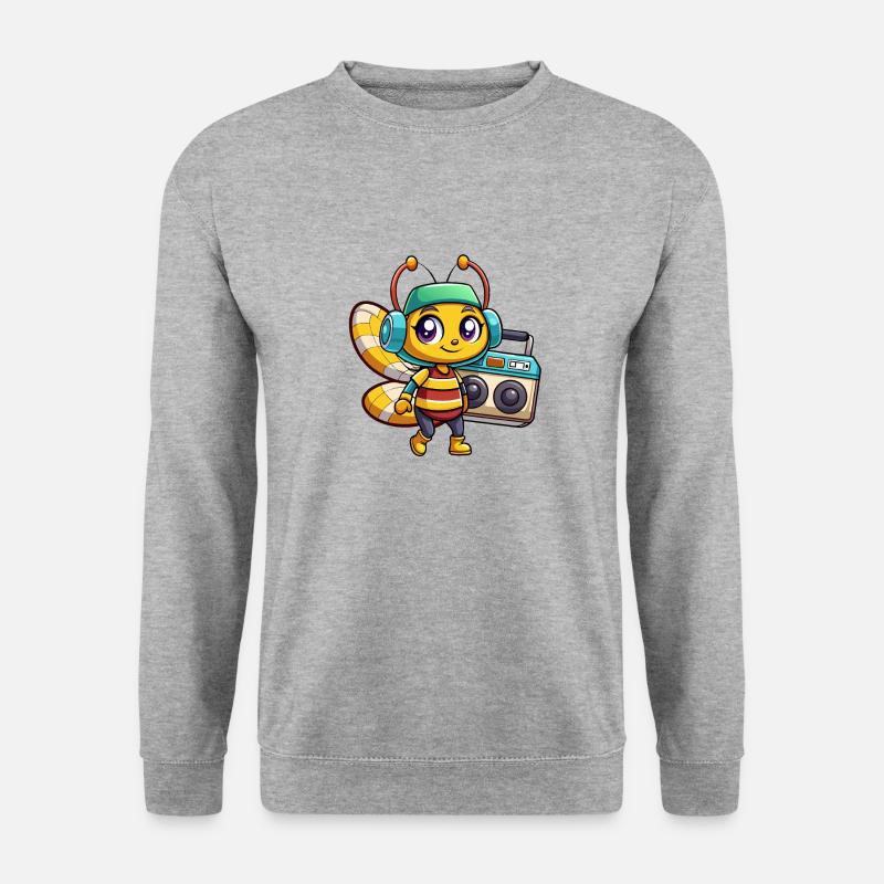 WANZEN - Unisex Pullover - Weißgrau meliert