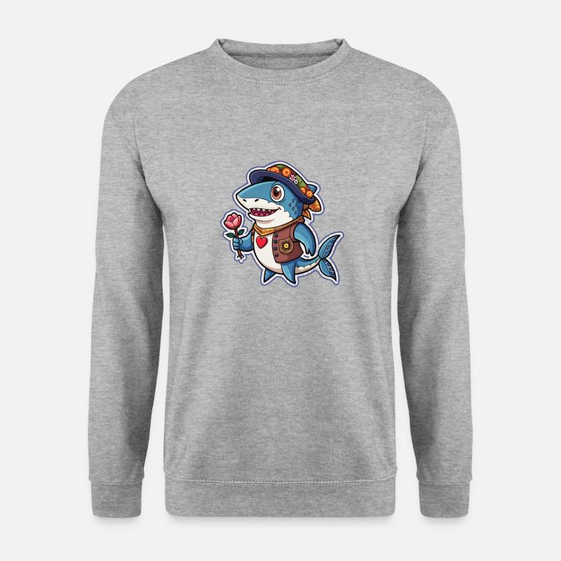 HAIE - Unisex Pullover - Weißgrau meliert