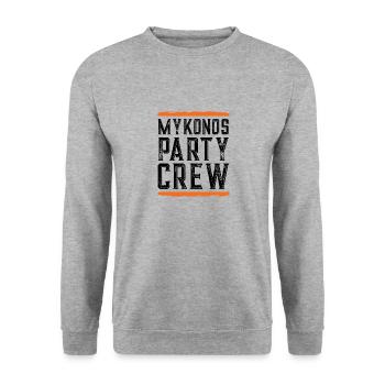 Mykonos Party Crew - Unisex Sweatshirt - salt & pepper - Front - Alina (178cm) & Michal (187cm)