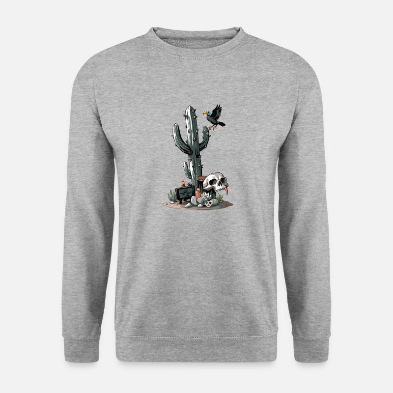 EINWOHNERZAHL 5000 - Unisex Pullover - Weißgrau meliert