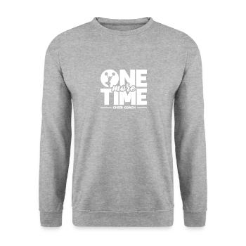 Another time Cheer Coach - Unisex Sweatshirt - salt & pepper - Front - Alina (178cm) & Michal (187cm)