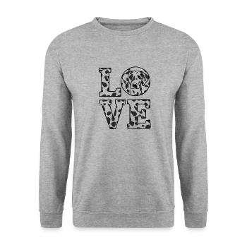Dog Friend Dog Owner Gift Dog Love Idea - Unisex Sweatshirt - salt & pepper - Front - Alina (178cm) & Michal (187cm)