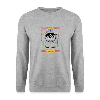 Chance - Sweat-shirt Unisexe - gris chiné - Devant - Alina (178cm) & Michal (187cm)
