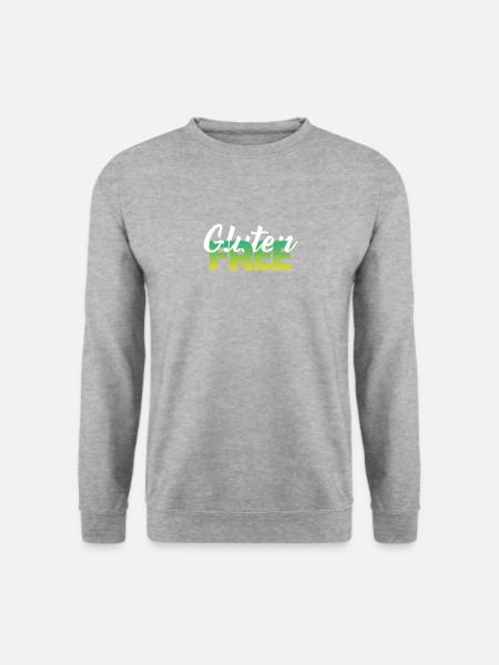 Lustiges Glutenfreies Design - Unisex Pullover - Weißgrau meliert