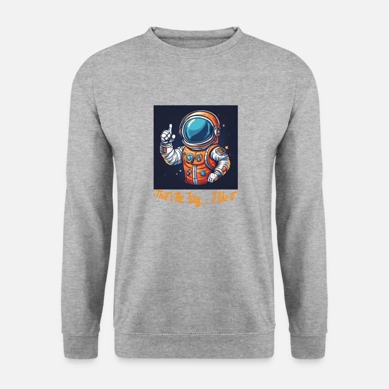 That s the Way - Unisex Pullover - Weißgrau meliert