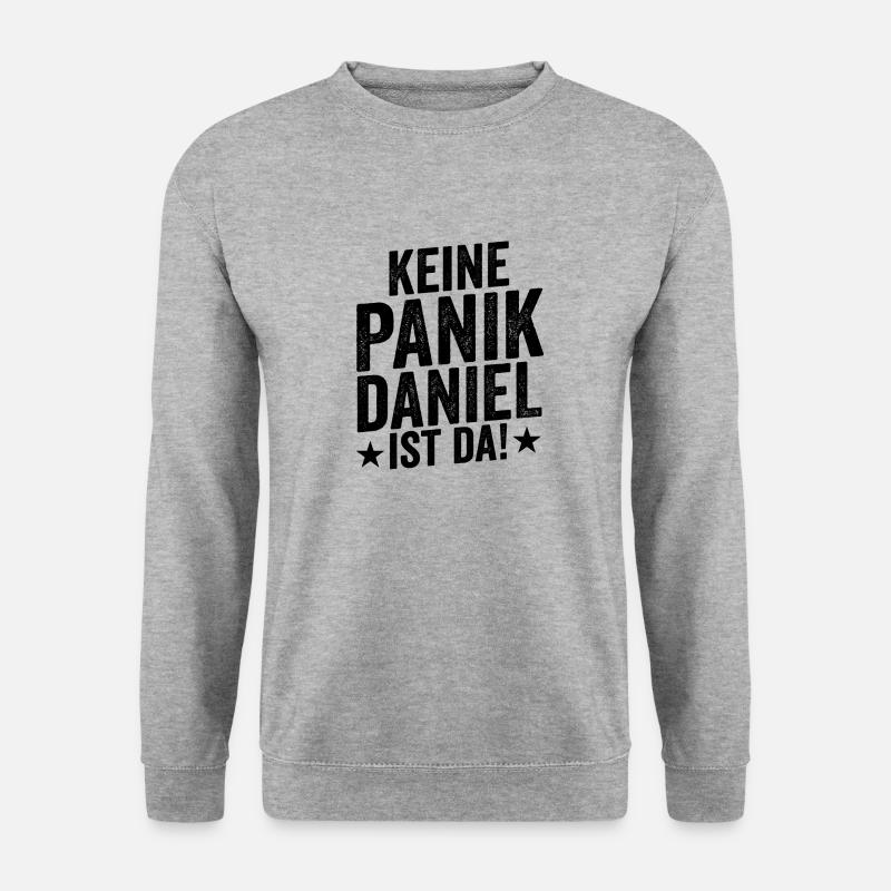 Vorname Daniel - Unisex Pullover - Weißgrau meliert