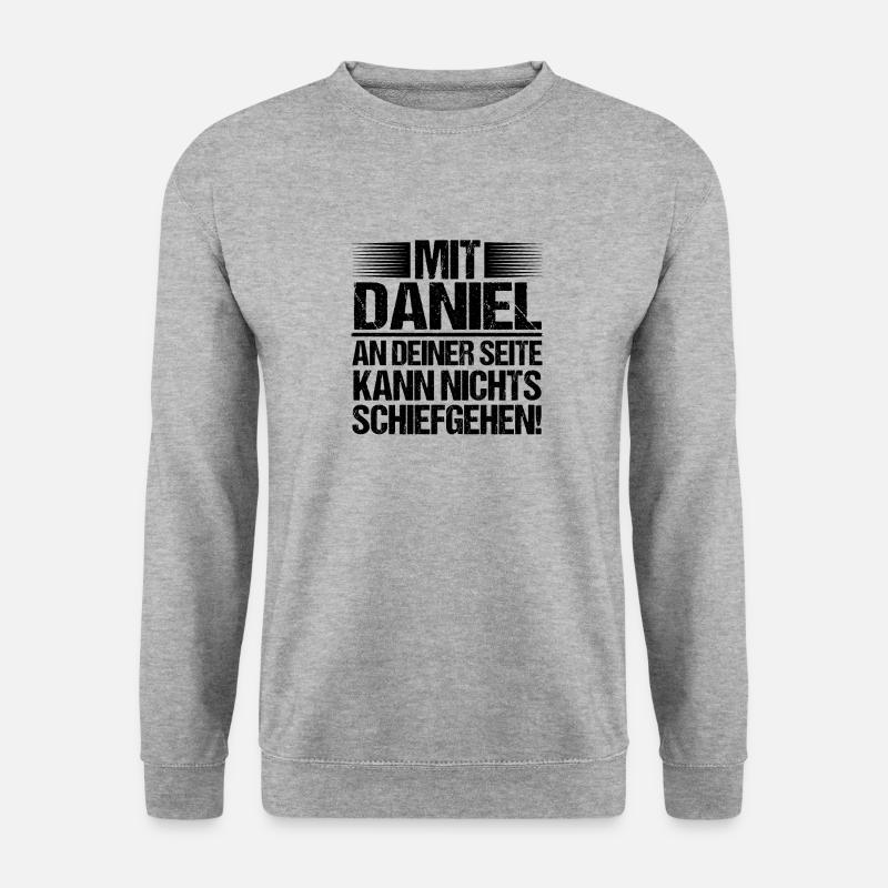 Vorname Daniel - Unisex Pullover - Weißgrau meliert