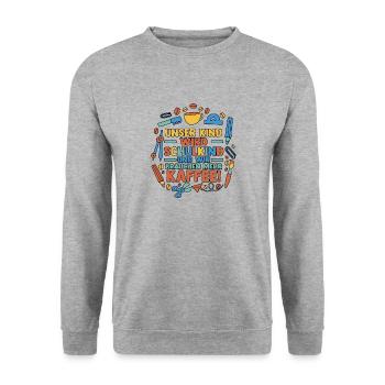 Parents Écolier École primaire Première classe Inscription - Sweat-shirt Unisexe - gris chiné - Devant - Alina (178cm) & Michal (187cm)