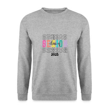 Class of 2025 Senior 2025 Back To School 2025 - Unisex Sweatshirt - salt & pepper - Front - Alina (178cm) & Michal (187cm)