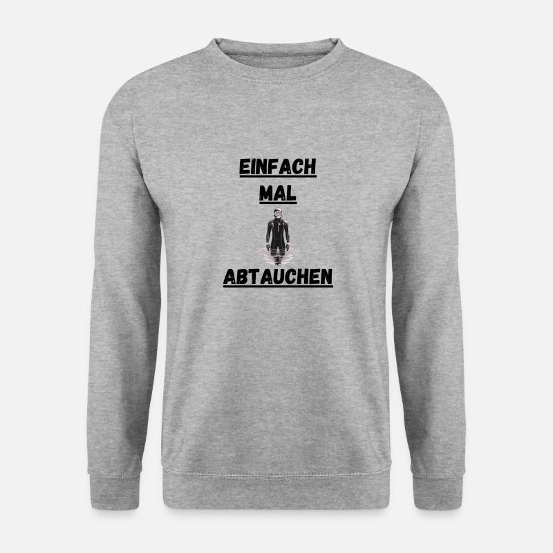 Tauchen - Unisex Pullover - Weißgrau meliert